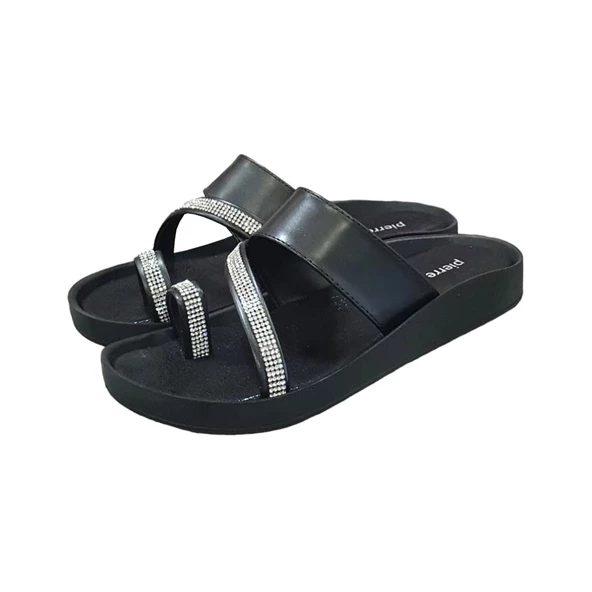 Pierre Cardin Anatomik Taban Taşlı Parmak Geçen Bayan Terlik - 6