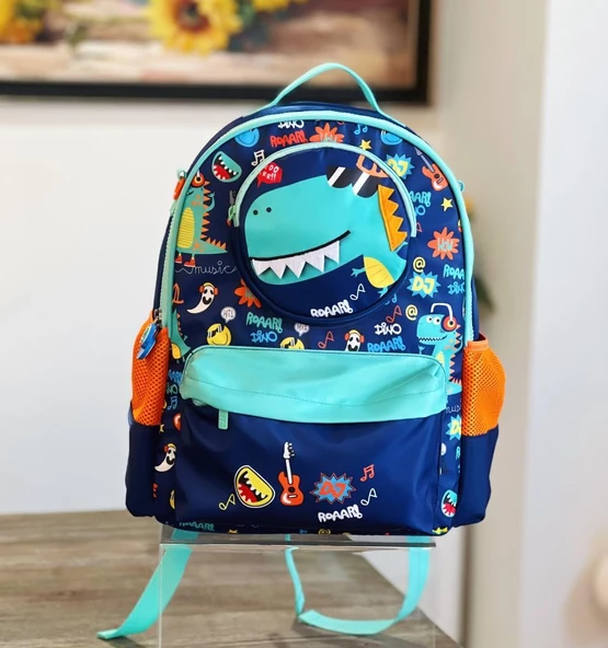 Vest İlkokul Çantası Mavi Dinozor - Resim 5