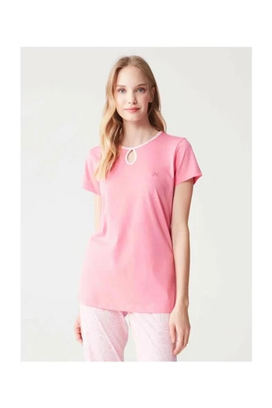 Mod Collection 3260 Kısa Kol Pamuklu Bayan Pijama Takım - 4