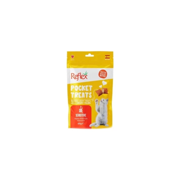 Reflex Pocket Treats Sensitive Yetişkin Kedi Ödül Maması 60Gr