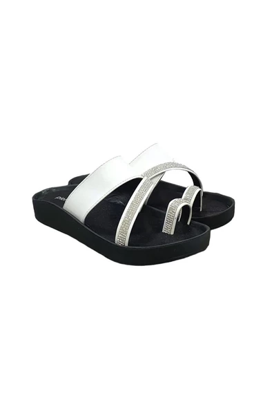 Pierre Cardin Anatomik Taban Taşlı Parmak Geçen Bayan Terlik - 7