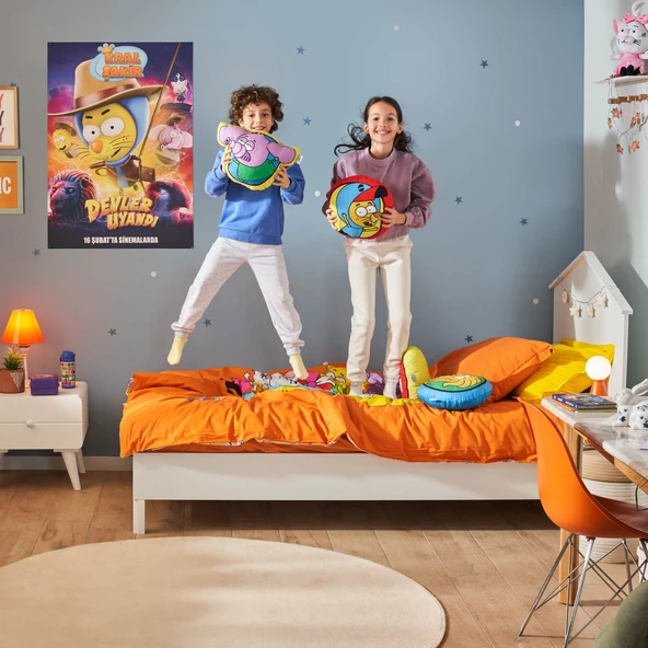 Karaca Home X Kral Şakir Necati Şekilli Kırlent - Resim 4