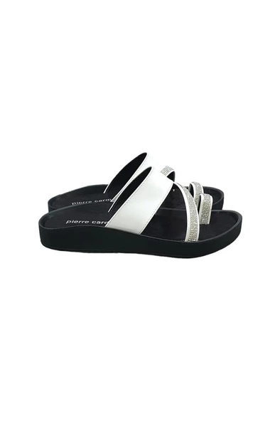 Pierre Cardin Anatomik Taban Taşlı Parmak Geçen Bayan Terlik - 8