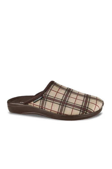 Ceyo Nomi Anatomik Kapalı Kışlık Kareli Erkek Terlik - 3