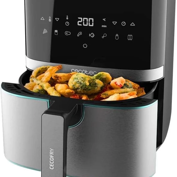 Cecotec CecoFry 5500 Pro XL 5.5 Lt Inox Siyah Airfryer