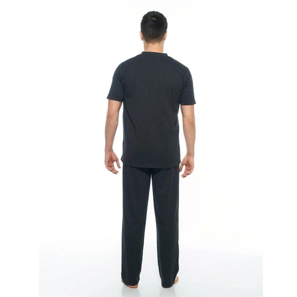 Estiva Desenli %100 Pamuk Günlük Erkek Pijama Takım - 2