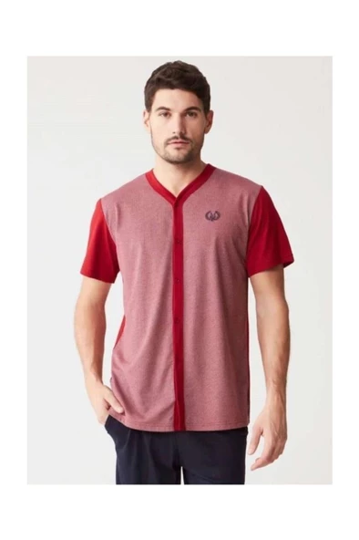 Mod Collection 3248 Boydan Düğmeli Erkek Pijama Takım - 3