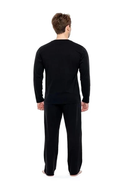 Mod Collection %100 Pamuk Büyük Beden Erkek Pijama Takım - 10