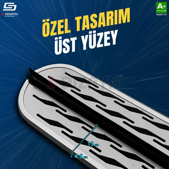 S-Dizayn Opel Mokka 2 OEM Still Pro V2 Aluminyum Yan Basamak 173 Cm 2020 Üzeri - 3