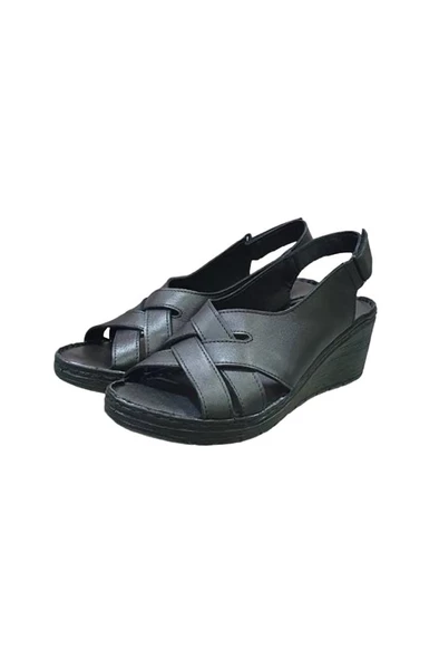 Pierre Cardin Deri Anatomik Bayan Sandalet Ayakkabı - 6