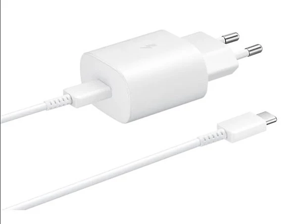 Samsung ve Diğer Android Uyumlu Type-C Telefonlara 25 W Type-C Kablolu Hızlı Şarj Seti ( İthalatçı Garantili)
