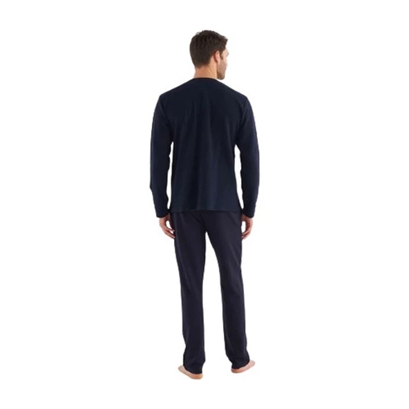Mod Collection Patlı Selanik Kumaş Kışlık Erkek Pijama Takım - 3