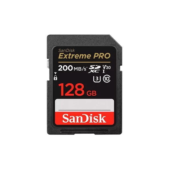 Sandisk Extreme Pro 128 GB 200MB/s SD Hafıza KartıSD Hafıza Kartı