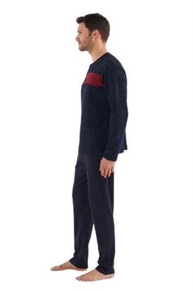 Mod Collection Patlı Selanik Kumaş Kışlık Erkek Pijama Takım - 8