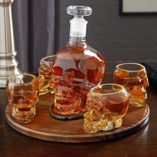 Periboia Crystal Head Kuru Kafa Cam Şişe - 2