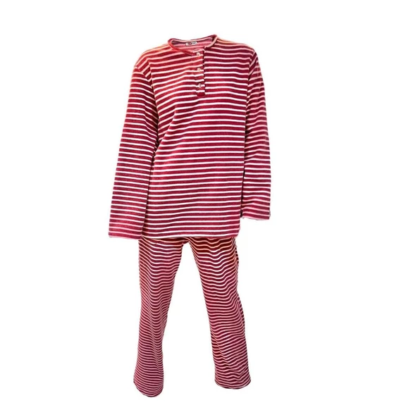 Ciciten 22320 Çizgili Kışlık Kalın Bayan Polar Pijama Takım - 3