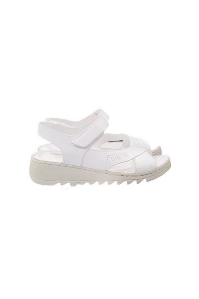 Pierre Cardin Deri Cırtlı Anatomik Bayan Sandalet Ayakkabı - 8
