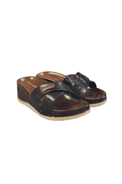 Pierre Cardin Üstü Çapraz Anatomik Dolgu Topuk Bayan Terlik - 9