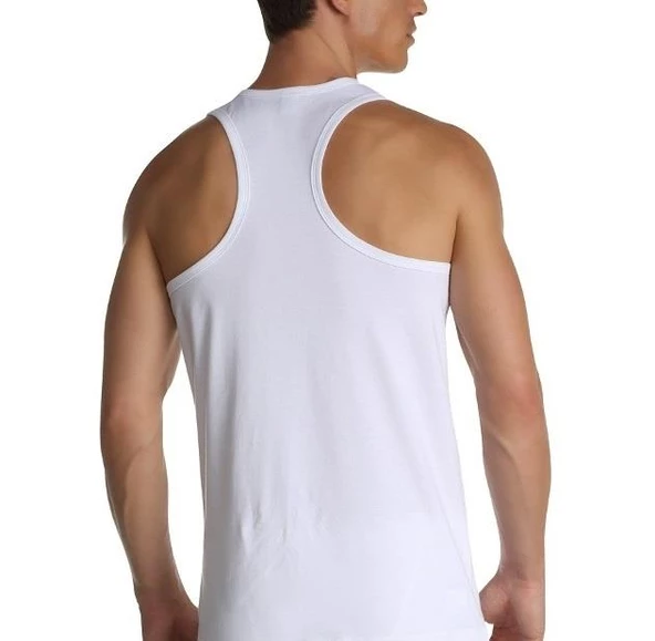 Çift Kaplan 916 Pamuklu Elastanlı Spor Erkek Atlet - 2