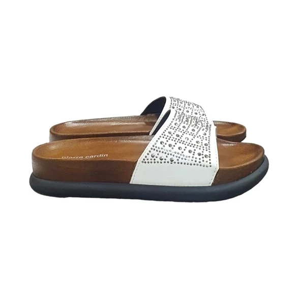 Pierre Cardin Taşlı Dolgu Topuk Günlük Bayan Terlik - 8