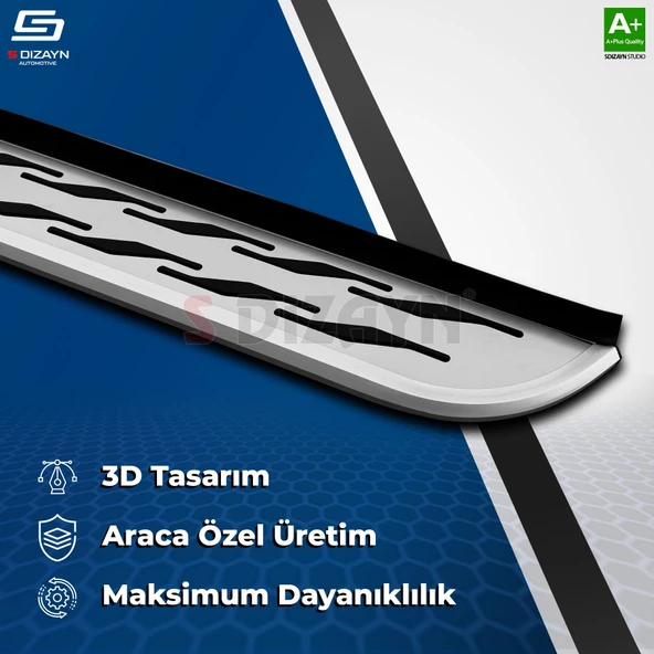 S-Dizayn Opel Mokka 2 OEM Still Pro V2 Aluminyum Yan Basamak 173 Cm 2020 Üzeri - 4