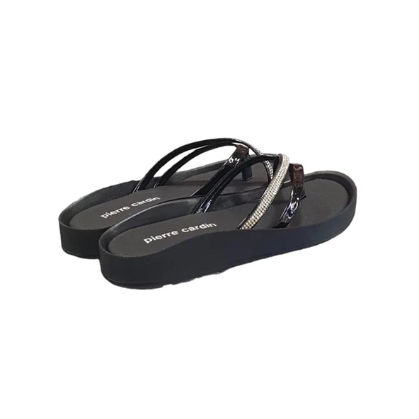 Pierre Cardin Anatomik Taban Taşlı Parmak Arası Bayan Terlik - Resim 3