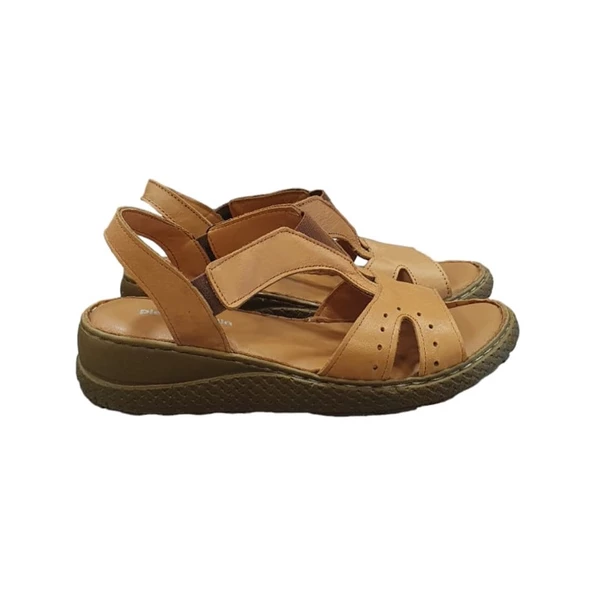 Pierre Cardin Deri Anatomik Bayan Sandalet Ayakkabı - 5