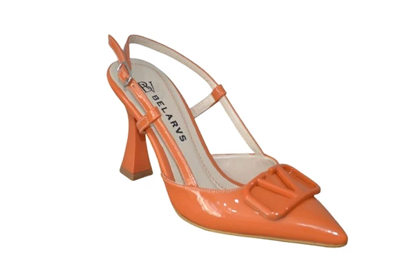 Kadın Tokalı Arkası Açık Topuklu Ayakkabı ( SMX-0238 ) - 10