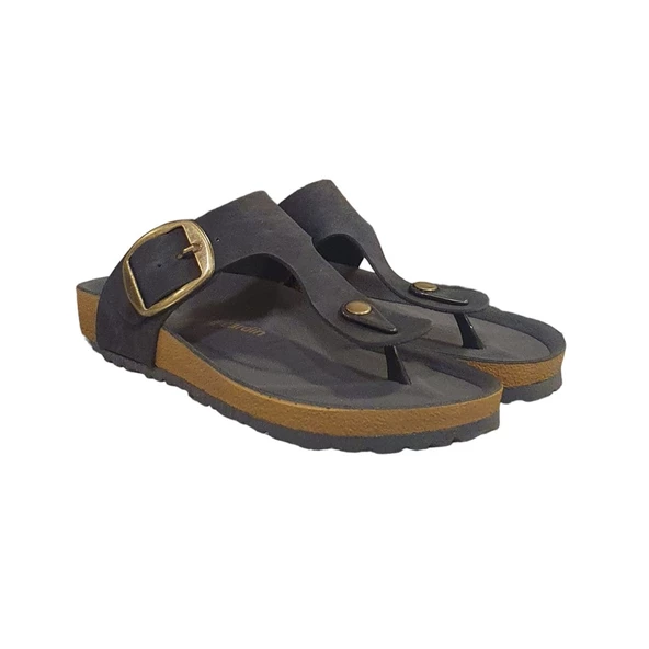 Pierre Cardin Anatomik Taban Süet Parmak Arası Bayan Terlik - Resim 7