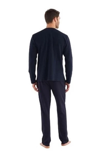 Mod Collection Patlı Selanik Kumaş Kışlık Erkek Pijama Takım - 9