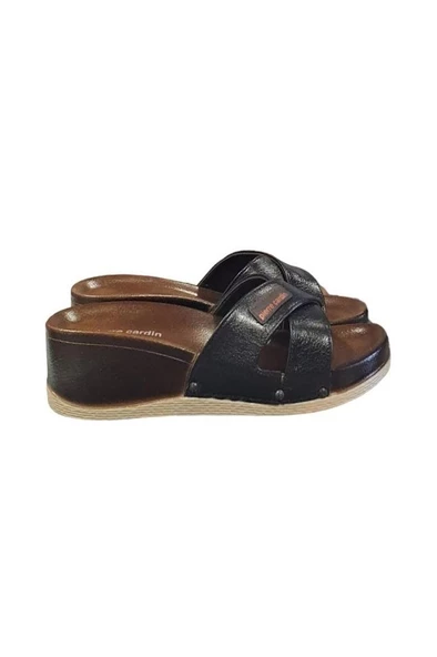 Pierre Cardin Üstü Çapraz Anatomik Dolgu Topuk Bayan Terlik - 10