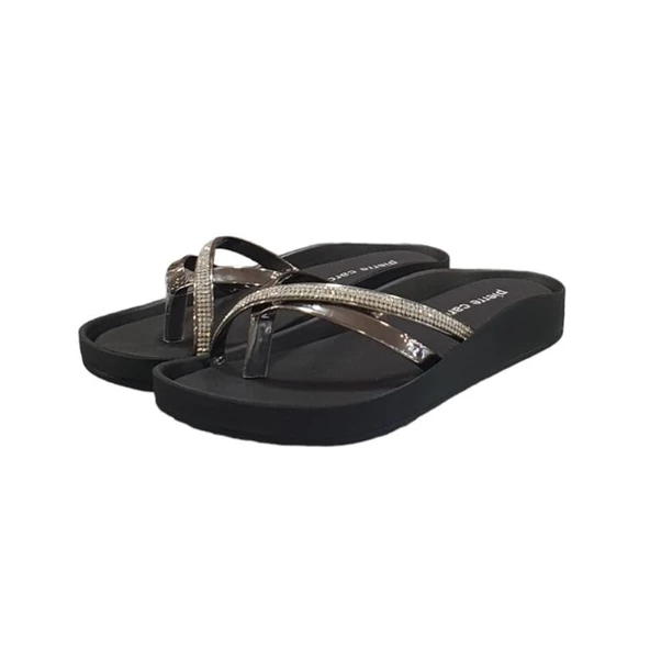 Pierre Cardin Anatomik Taban Taşlı Parmak Arası Bayan Terlik - Resim 9