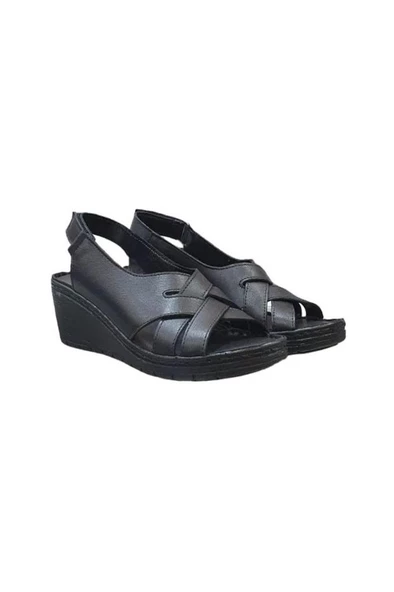 Pierre Cardin Deri Anatomik Bayan Sandalet Ayakkabı - 4