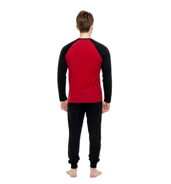 Mod Collection Pamuklu Sıfır Yaka Erkek Pijama Takım - 8
