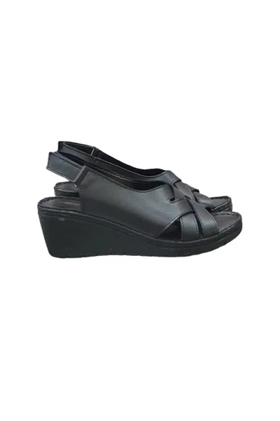 Pierre Cardin Deri Anatomik Bayan Sandalet Ayakkabı - 5