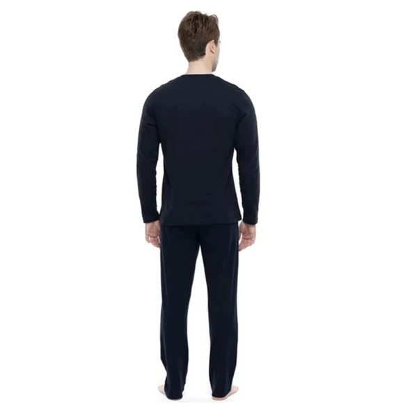 Mod Collection %100 Pamuk Büyük Beden Erkek Pijama Takım - 2
