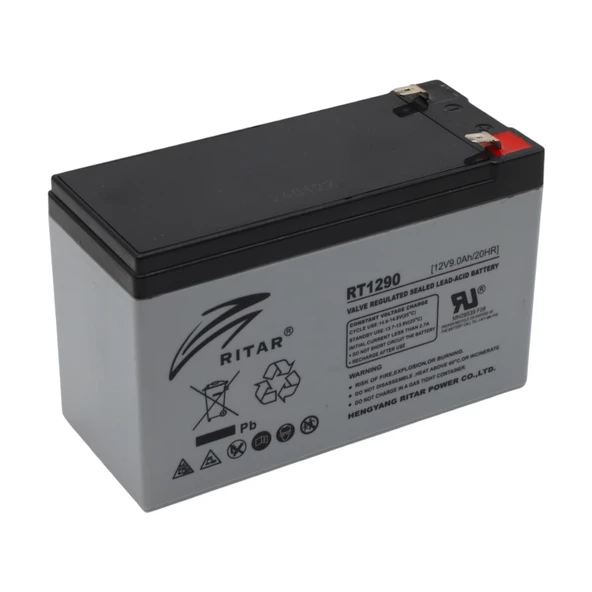 RİTAR 12V 9AH BAKIMSIZ KURU TİP AGM VRLA AKÜ - 2