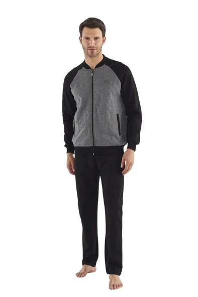 Mod Collection Boydan Fermuarlı Kışlık Erkek Eşofman Takım - 2