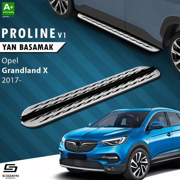 S-Dizayn Opel Grandland X OEM Still Pro V2 Aluminyum Yan Basamak 183 Cm 2017-2024