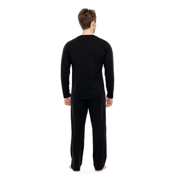 Mod Collection %100 Pamuk Büyük Beden Erkek Pijama Takım - 8