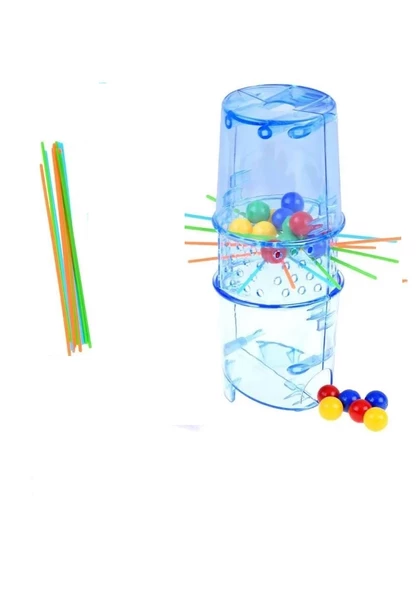 Periboia Topları Düşürme Kutu Denge Oyunu 3+ Yaş Zeka Ve Aktivite Oyunu Eğlence Kutusu Eğitici Oyuncak - 3