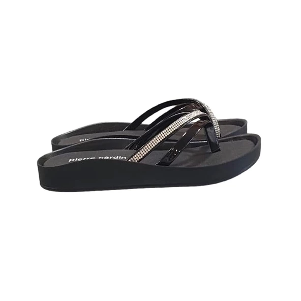 Pierre Cardin Anatomik Taban Taşlı Parmak Arası Bayan Terlik - Resim 2