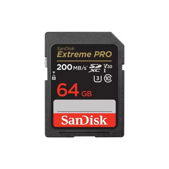 Sandisk Extreme Pro 64 GB 200MB/s SD Hafıza KartıSD Hafıza Kartı