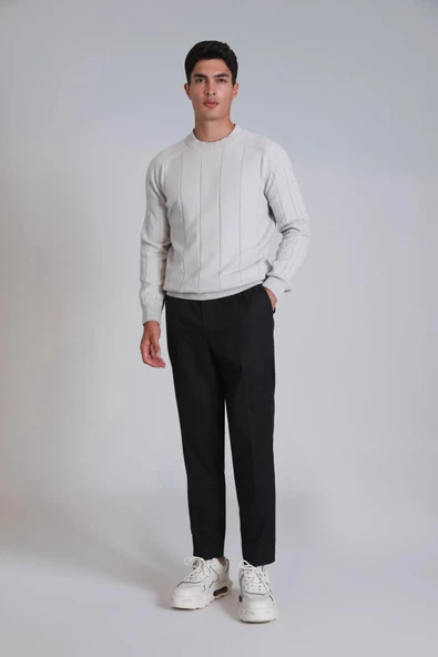 Lufian Glen Spor Erkek Chino Pantolon Slim Fit Siyah - 4