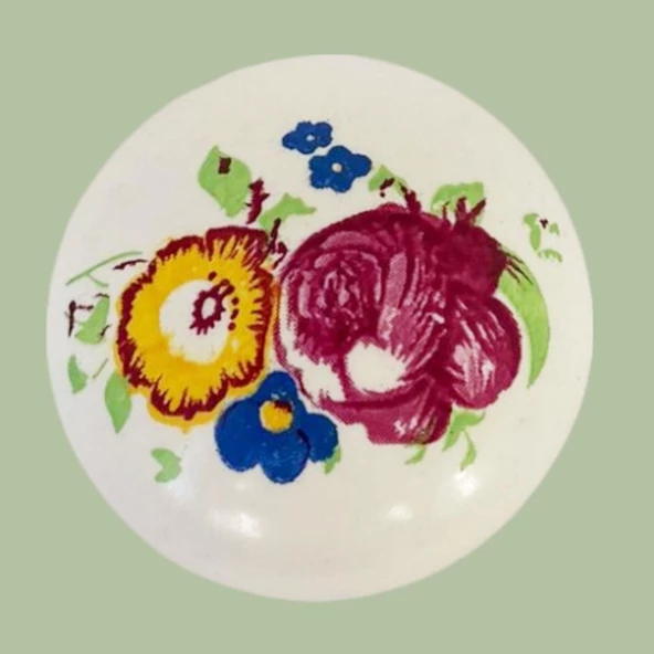 15 Adet Menekşe Kulp Beyaz Polimer Düğme Kulp Mantar Mobilya Mutfak Dolabı Çekmece Kulbu Kulpları - 7