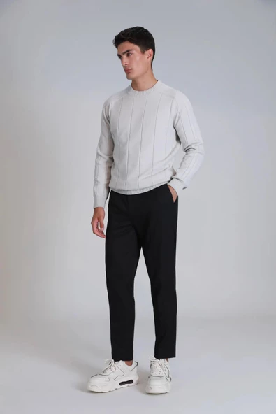 Lufian Glen Spor Erkek Chino Pantolon Slim Fit Siyah - 3
