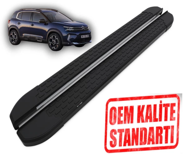 C5 AİRCROSS 2017 2018 2019 2020 2021 2022 2023 ARACA ÖZEL NEVADA SİYAH YAN BASAMAK ürün görseli 1