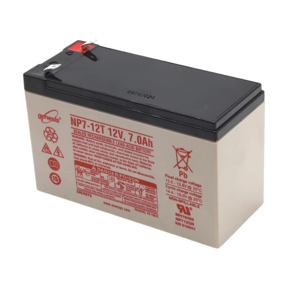 ENERSYS GENESİS NP7-12T 12V 7AH BAKIMSIZ KURU TİP AGM VRLA AKÜ - 3