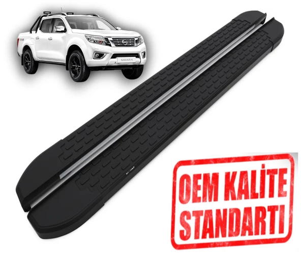 NAVARA 2015 2016 2017 2018 2019 2020 2021 2022 2023 ARACA ÖZEL NEVADA SİYAH YAN BASAMAK ürün görseli 1