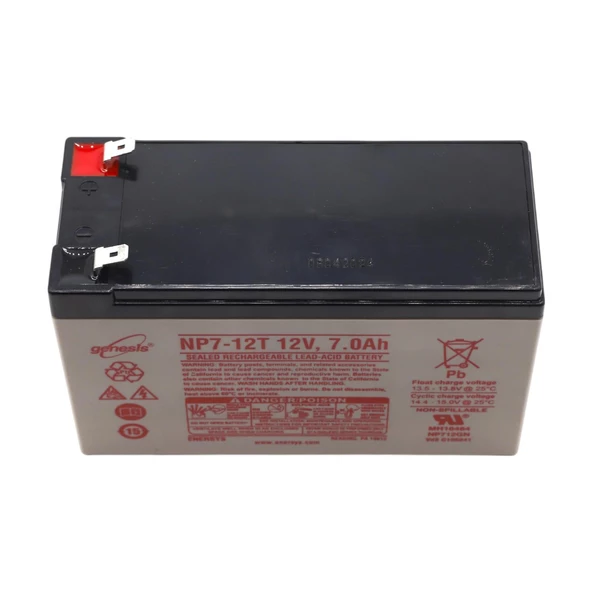 ENERSYS GENESİS NP7-12T 12V 7AH BAKIMSIZ KURU TİP AGM VRLA AKÜ - 4